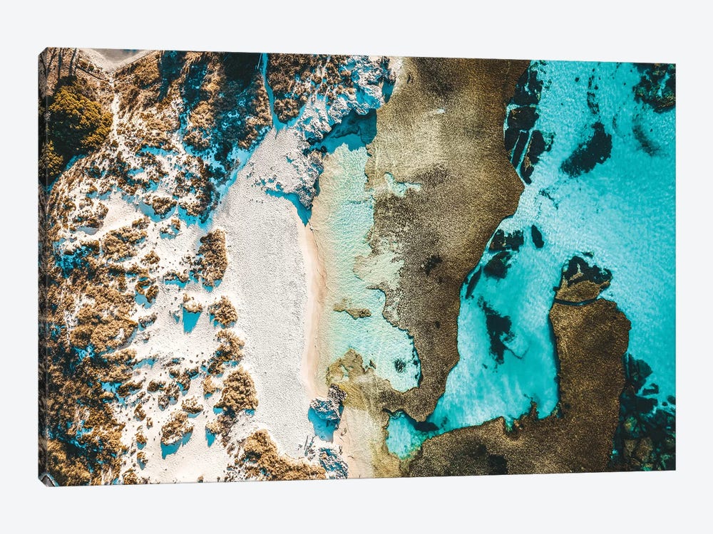 Rottnest Island Beach Aerial by James Vodicka 1-piece Canvas Print