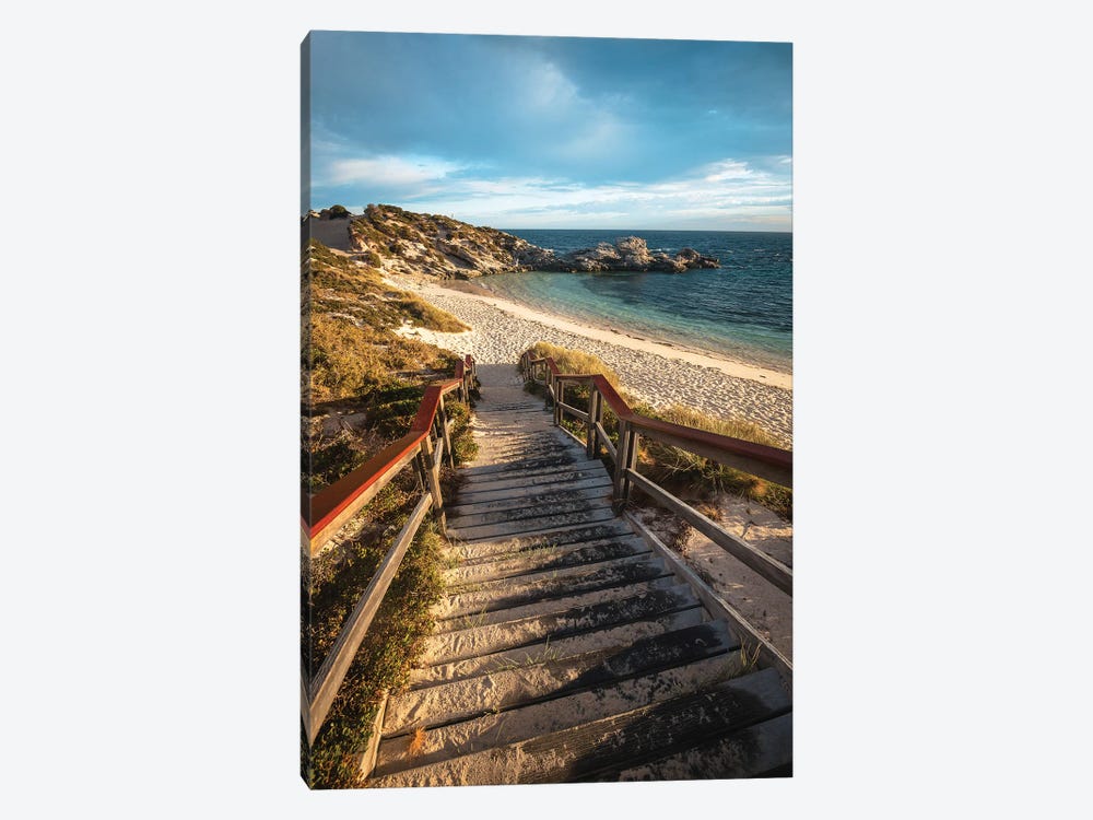 Rottnest Island Sunset Stairs by James Vodicka 1-piece Canvas Art