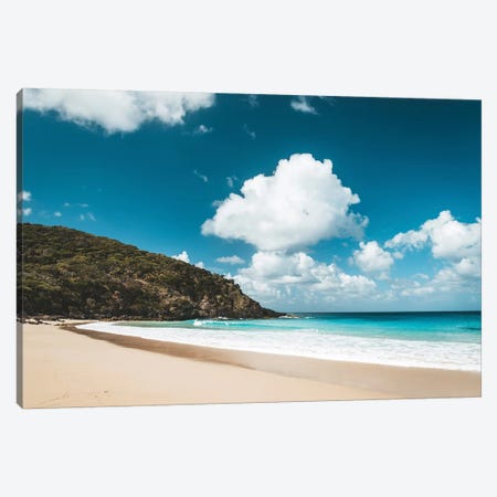 Secluded Island Beach Blue Water Canvas Print #JVO158} by James Vodicka Canvas Art Print
