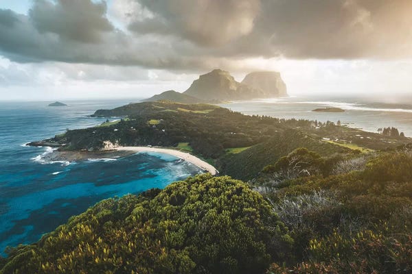 James Vodicka: Stormy Sunset Malabar Island Lookout by James Vodicka