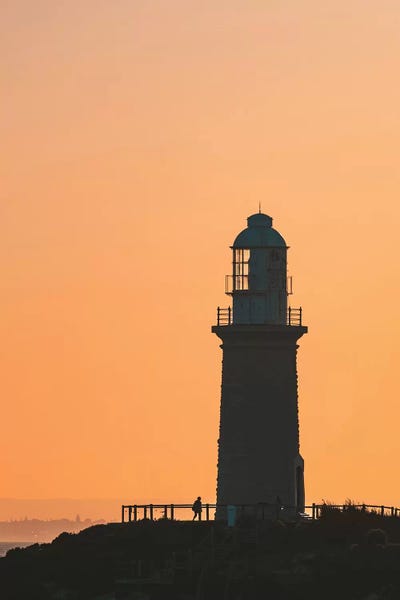 James Vodicka: Sunset Lighthouse Silhouette by James Vodicka