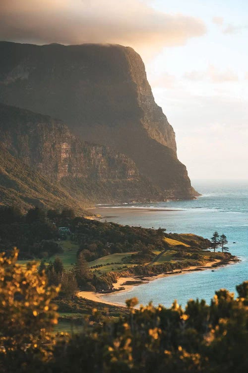 Sunset Lookout Volcanic Island Coastline by James Vodicka wall art