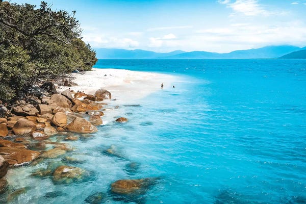 James Vodicka: Tropical Island Beach (wide) by James Vodicka