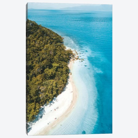 Tropical Island Beach Aerial Canvas Print #JVO201} by James Vodicka Canvas Print