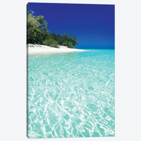 Tropical Island Blue Water Beach Landscape Canvas Print #JVO202} by James Vodicka Canvas Print