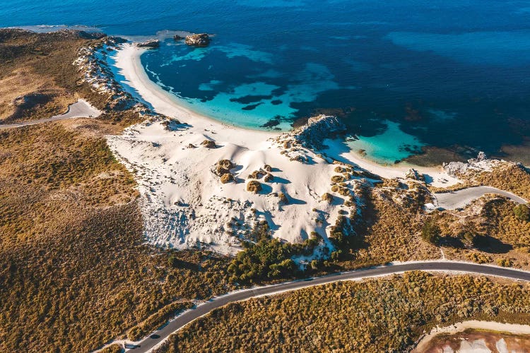 Turquoise Bays With Coastal Road by James Vodicka wall art