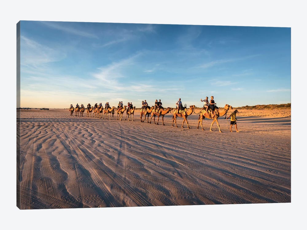 Cable Beach Sunset Camels by James Vodicka 1-piece Canvas Art