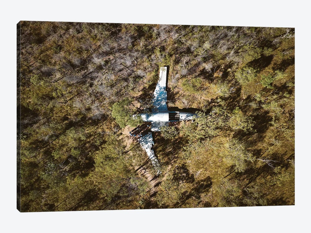 Vansittart Aerial Plane Crash Wreck by James Vodicka 1-piece Canvas Art