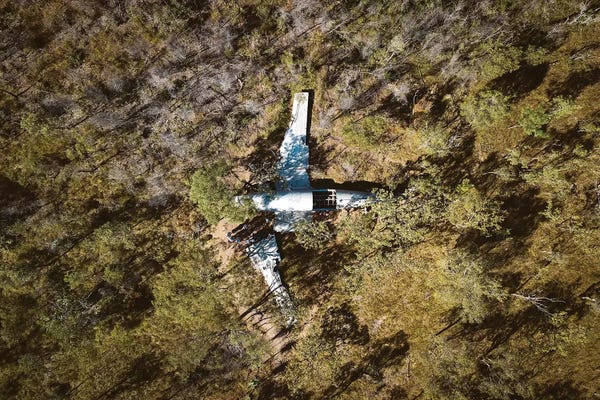 James Vodicka: Vansittart Aerial Plane Crash Wreck by James Vodicka