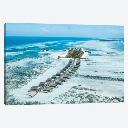 Club Med Finolhu Island Resort Aerial Canvas Print #JVO24} by James Vodicka Canvas Print