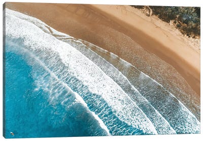 Coastal Waves Aerial Canvas Art Print - James Vodicka