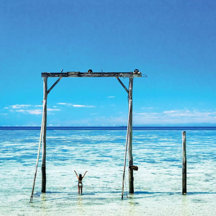 Excited Girl Great Barrier Reef Travel