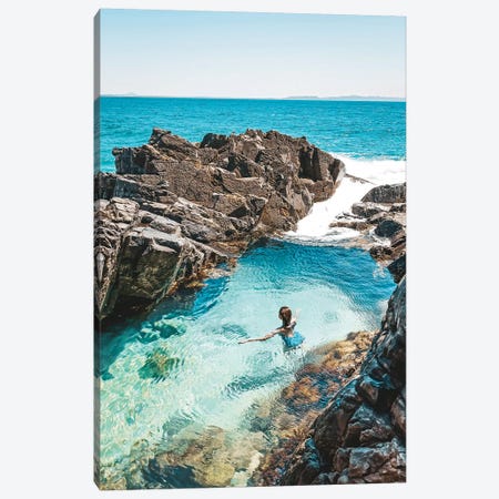 Fairy Pools Swimmer (Tall) Canvas Print #JVO36} by James Vodicka Canvas Wall Art