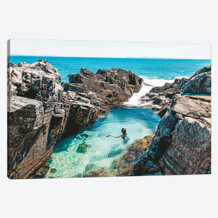 Fairy Pools Swimmer (Wide) Canvas Print #JVO37} by James Vodicka Canvas Artwork