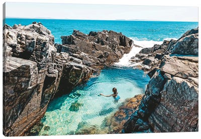 Fairy Pools Swimmer (Wide) Canvas Art Print - James Vodicka
