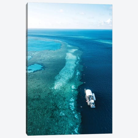 Great Barrier Reef Pontoon Canvas Print #JVO43} by James Vodicka Canvas Art