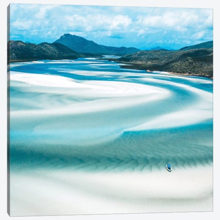 Hill Inlet Landscape Aerial (Square) Canvas Print #JVO53} by James Vodicka Canvas Print