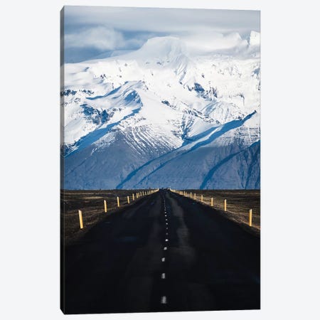 Icelandic Mountain Road Canvas Print #JVO56} by James Vodicka Canvas Art
