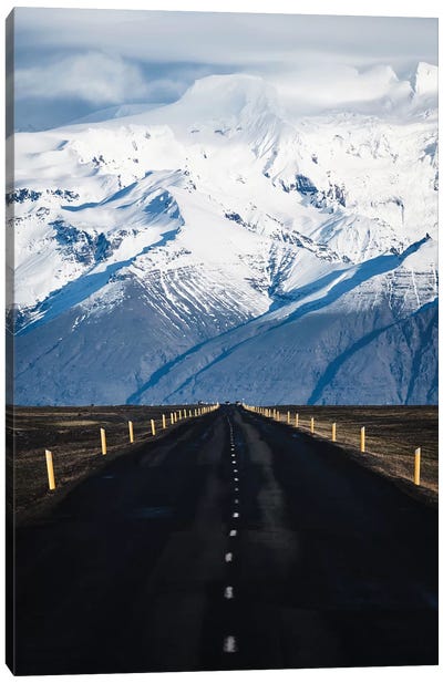 Icelandic Mountain Road Canvas Art Print - James Vodicka