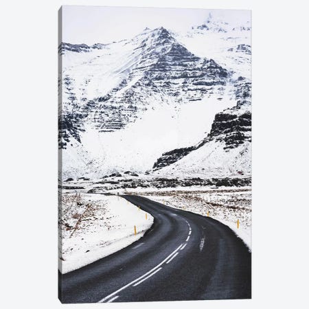 Icelandic Winter Road Canvas Print #JVO60} by James Vodicka Canvas Art