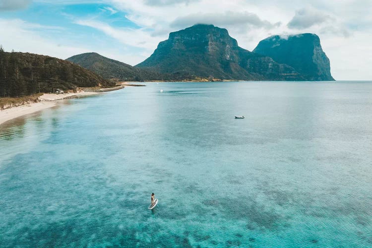 Island Lagoon Paddle Boarder