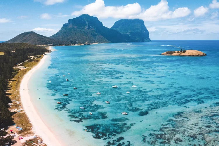 Island Lagoon with Beach by James Vodicka wall art