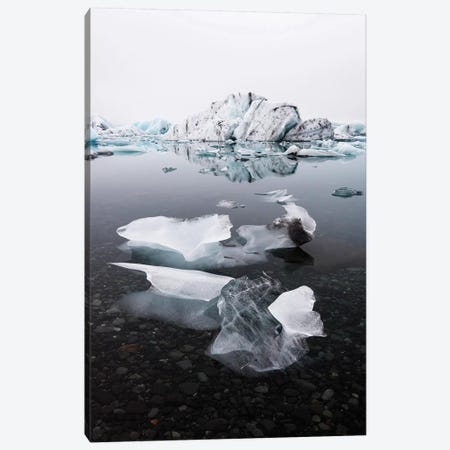 Jökulsárlón Glacier Ice Lagoon Canvas Print #JVO73} by James Vodicka Canvas Art Print