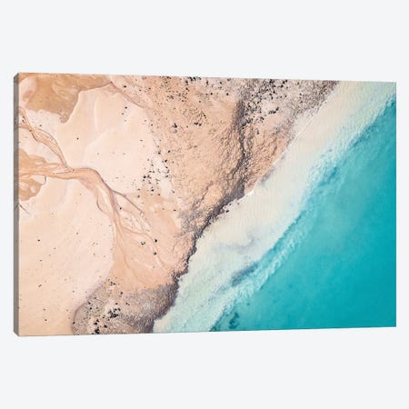 Kimberley Island Aerial Beach Patterns Canvas Print #JVO80} by James Vodicka Canvas Wall Art