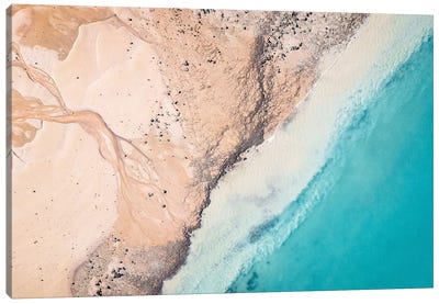 Kimberley Island Aerial Beach Patterns Canvas Art Print