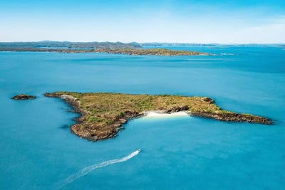 Little Boat & Small Island by James Vodicka art print