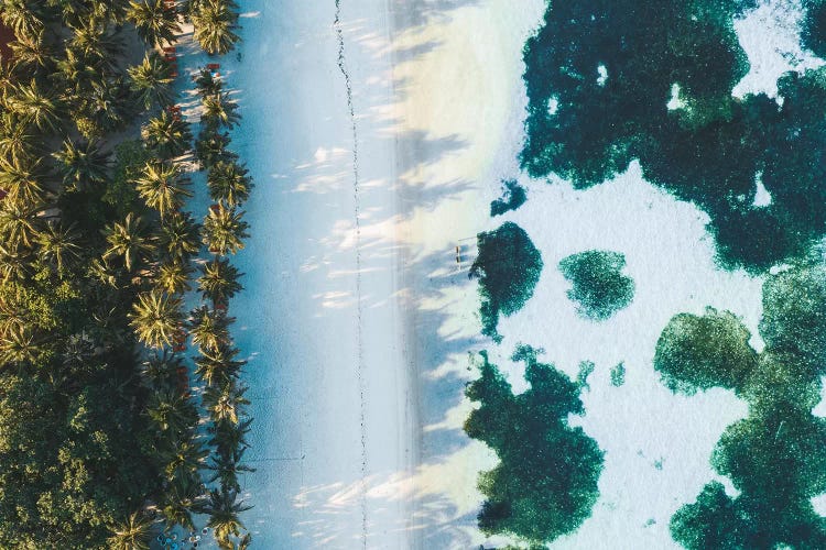 Maldives Beach Sunrise Aerial by James Vodicka wall art