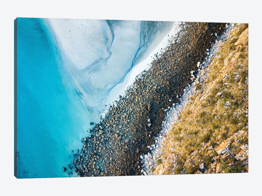 Beach Landscape Aerial Colours by James Vodicka 1-piece Canvas Print