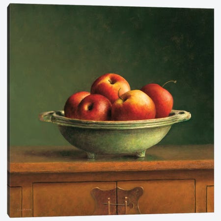 Apples Canvas Print #JVR1} by Jos van Riswick Canvas Artwork
