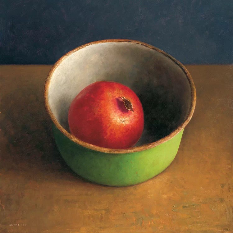 Green Bowl II by Jos van Riswick canvas print