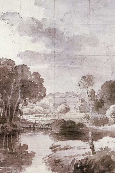 Autumn Pond II by Jackie Von Tobel canvas print