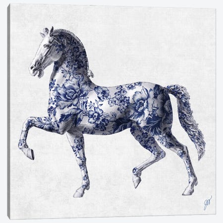 China Stallion I Canvas Print #JVT24} by Jackie Von Tobel Canvas Art