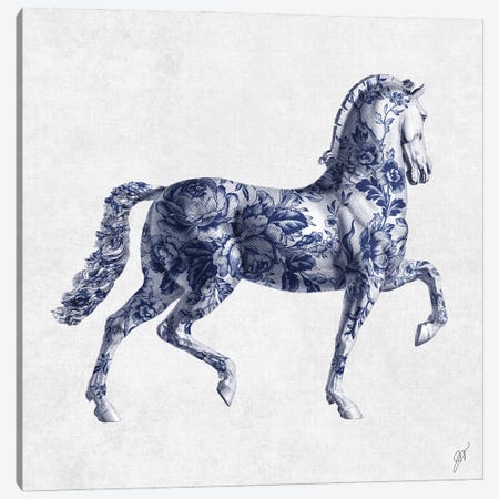 China Stallion II Canvas Print #JVT25} by Jackie Von Tobel Canvas Artwork