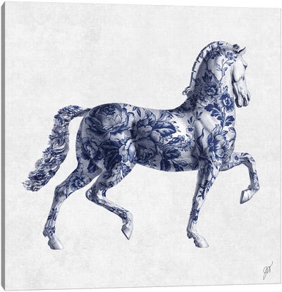 China Stallion II Canvas Art Print - Regal Revival