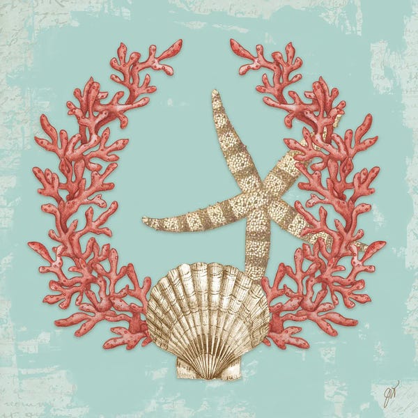 Starfish: Coral Wreath I by Jackie Von Tobel
