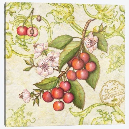 Farmers Market Cherries Canvas Print #JVT31} by Jackie Von Tobel Canvas Wall Art