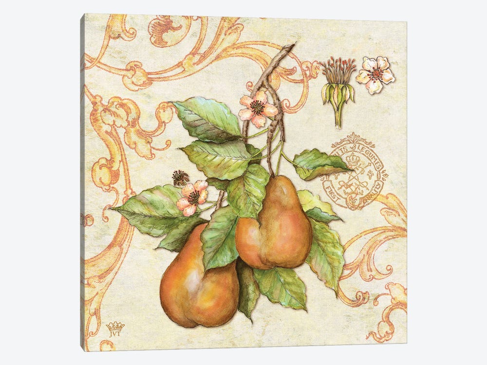 Farmers Market Pears by Jackie Von Tobel 1-piece Canvas Print