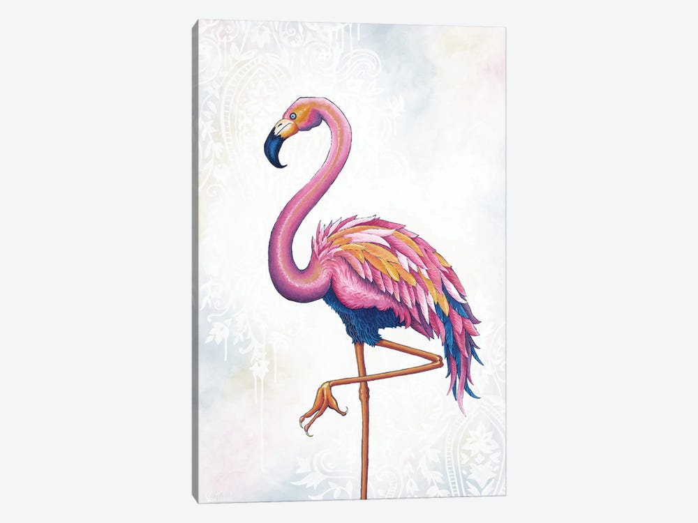 Flamingo by Jackie Von Tobel 1-piece Canvas Wall Art