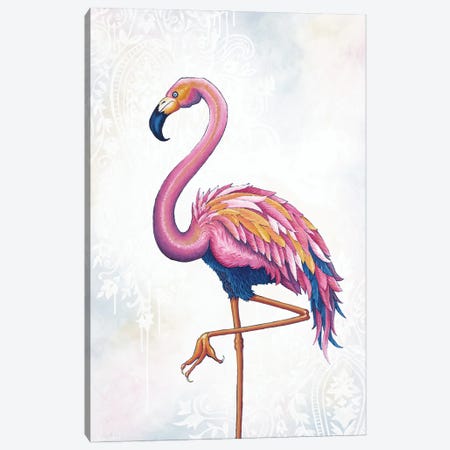 Flamingo Canvas Print #JVT34} by Jackie Von Tobel Canvas Print