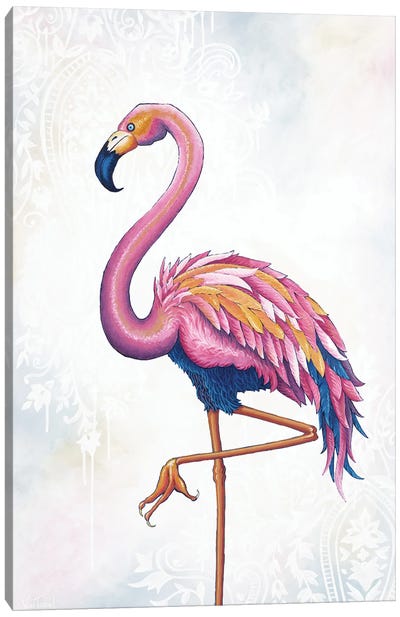 Flamingo Canvas Art Print - Jackie Von Tobel