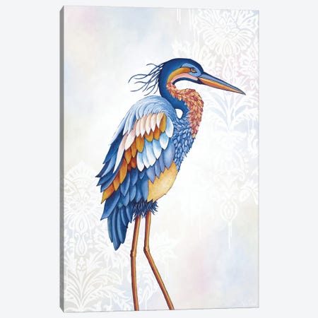 Heron Canvas Print #JVT38} by Jackie Von Tobel Canvas Wall Art