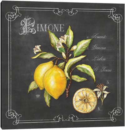 Limone Canvas Art Print - Vintage Décor
