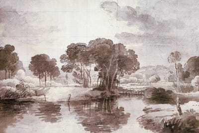 Autumn Pond by Jackie Von Tobel canvas print