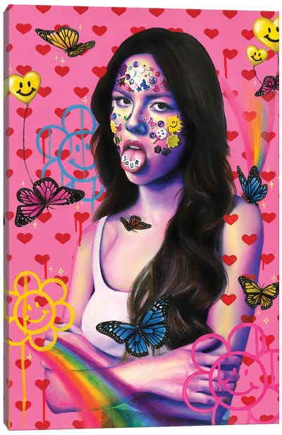 Olivia Canvas Art Print - Monarch Butterflies