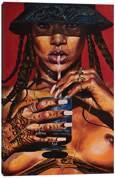 Rihanna I Canvas Art Print - Jenavieve Louie
