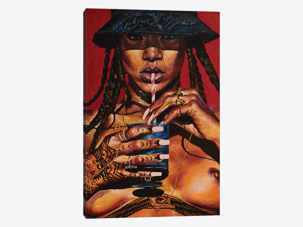 Rihanna I by Jenavieve Louie 1-piece Canvas Art Print